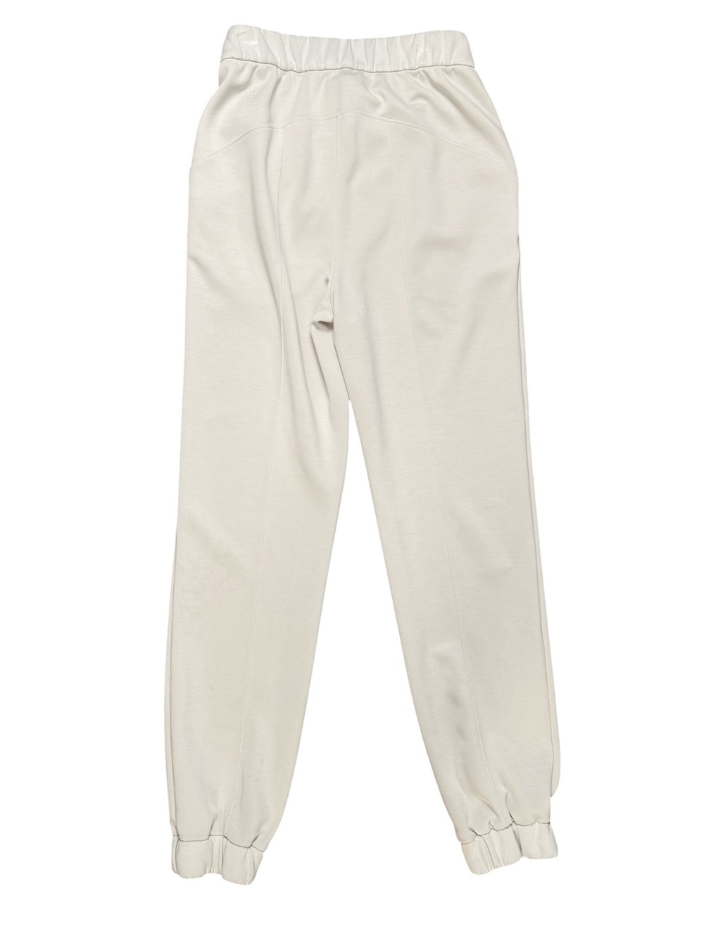 Lululemon Cream High Rise Joggers Sweatpants Pockets Women’s 6-8 - Picture 3 of 8